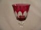 Großer Römer / Weinglas Rot überfangen Aus Kristall 21,  5 Cm Hoch Kristall Bild 1