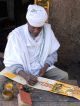 Äthiopien: Leder - Gemälde Unikat Bilder Handgemalt Ikone Kreuzweg,  Prozessionsweg Votivbilder & Sakralmalerei Bild 8