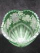 Sehr Schöne Grüne Kristall Vase Mit Feinen Gravuren Wohl Nachtmann Kristall Bild 5