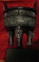 Chinese - Ancient - Cooking - Vessel - Round - Antique - Bronze - Ware - Or - Metal - Sculpture 2kg Antike Bild 3