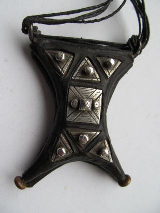 Altes Silber Amulett Afrika Tuareg Gris Gris Beduinen Nomaden Touareg Tcherot Bild