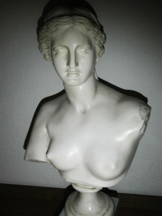 Frauenbüste Griechisch Alabaster - 36cm Bild