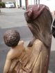 Mutter Gottes Mit Kind Madonna Holzfigur Handgeschnitzt Handbemalt Holz 70 Cm Skulpturen & Kruzifixe Bild 6