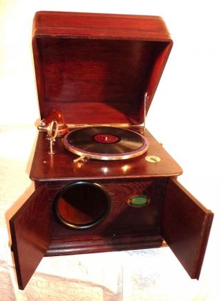 Altes Grammophon,  Phonograph,  Spieluhr,  Edelton,  Voll Funktionsfähig,  Zust Bild
