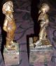 2 Antike Bronze Figuren Frech Dax Von Felling Und Rauchender Junge Mit Gans Bronze Bild 3