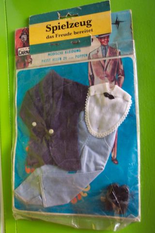 Puppensachen Kleidung Alt Toy Vintage Ovp Palzer/hellblaue Hose Bild