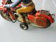 Blechspielzeug Seltenes Sehr Großes Tippco Motorrad 598 30cm Mit Lichtfunktion Original, gefertigt 1945-1970 Bild 4