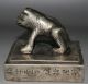 1220g Stempel Skulptur Bronze Tiger China Wohl 19.  Jhd Asiatika: China Bild 1