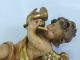 Grödner Holzschnitzerei Putte Barock Musizierender Engel Mit Horn 14 Cm Skulpturen & Kruzifixe Bild 7