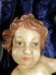 Holzfigur Barocker Engel Putto Geschnitzt 48cm Riesig Leuchterengel Rar Südtirol 1950-1999 Bild 4