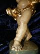 Holzfigur Barocker Engel Putto Geschnitzt 48cm Riesig Leuchterengel Rar Südtirol 1950-1999 Bild 7