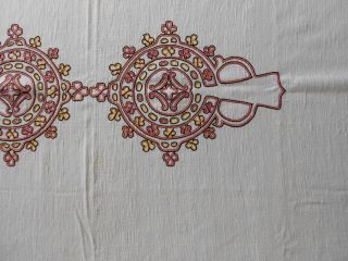 Äthiopien Tisch - Decke Handgewebt Mit Koptischem Kreuz 120 X 55 Bild