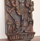 Alte Indische 3d Tafel Relief Figur Skulptur Holz Antik Tempel Buddha Entstehungszeit nach 1945 Bild 1