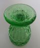 Grünes Pressglas Jugendstil Fußbecher Pokalglas Wohl Meisenthal 1907 Sammlerglas Bild 5