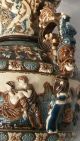 Prunk Vase,  Gerbing & Stephan,  BÖhmen,  Majolika,  1850 - 1890,  Maskaronen Nach Stil & Epoche Bild 8
