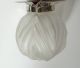 Art Deco Lampe Deckenlampe Hochwertig Wohl Sabino Glas Dickwandig Chrom 1920-1949, Art Déco Bild 8