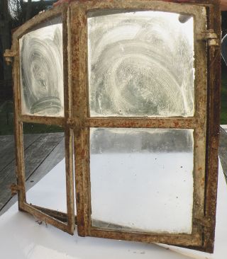 Zwei Alte Gussfenster Vintage,  Shabby Shic,  Rundbogen - Gussfenster Bild