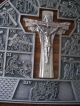 Altarbild Mit Kreuz Und Kreuzigung In 14 Bildern Aus Holz / Metall Zinn (?) Skulpturen & Kruzifixe Bild 10