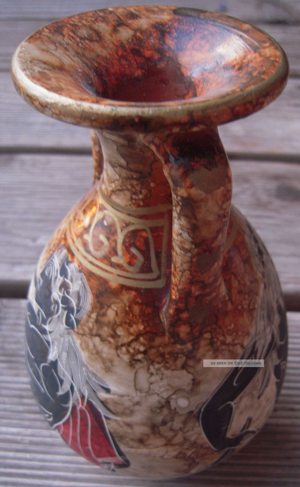 Griechische Vase Motive: Dionysos,  Doppelflöten Spieler Nach Form & Funktion Bild
