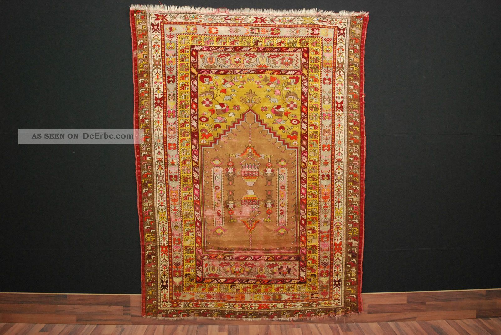 Antike Türkischer Teppich Ca.  194 X 145 Cm Antique Rugs 253 Teppiche & Flachgewebe Bild