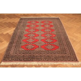 Fein Handgeknüpfter Orient Buchara Jomut Teppich Carpet Tappeto Tapis 125x170cm Bild