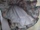 Alte Puppenkleidung Flowery Apron Dress Outfit Vintage Doll Clothes 40 Cm Girl Original, gefertigt vor 1970 Bild 3