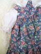 Alte Puppenkleidung Flowery Apron Dress Outfit Vintage Doll Clothes 40 Cm Girl Original, gefertigt vor 1970 Bild 8