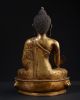 Bhaisajyaguru,  Medizin - Buddha.  Beeindruckende Vergoldete Statue.  (tibet) Entstehungszeit nach 1945 Bild 3