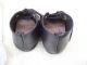 Alte Puppenkleidung Schuhe Vintage Black Laced Shoes Socks 40 Cm Doll 5 Cm Original, gefertigt vor 1970 Bild 4