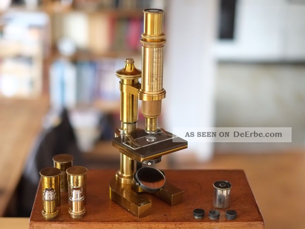 Historisches Mikroskop Der Frima Leitz In Wetzlar Wissenschaftliche Instrumente Bild