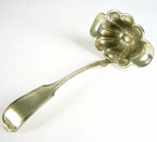 Uralter Saucenlöffel Aus 750er Silber Ca.  1880 Historismus Ära Silver Spoon 35g Bild