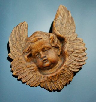 Verzierung Engel Holzschnitzerei Putto 1780 - 1800 Angel Woodcarving Angelo Bild