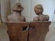 2 Handgeschnitzte Figuren Aus Dem Allgäu (altes Paar Auf Bank) Holzarbeiten Bild 1
