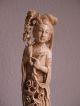 Antike Bein Figur Chinesische Hofdame Frau Bein Schnitzerei China 1900 - 1930 Asiatika: China Bild 1