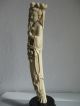 Antike Bein Figur Chinesische Hofdame Frau Bein Schnitzerei China 1900 - 1930 Asiatika: China Bild 4