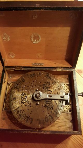 Antike Spieluhr Polyphon Um 1900. Bild