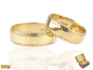 Art Deco Lachmann Gustav Gera / Reuß 333 Gelb Gold Eheringe Hochzeit Zwei Ringe Bild