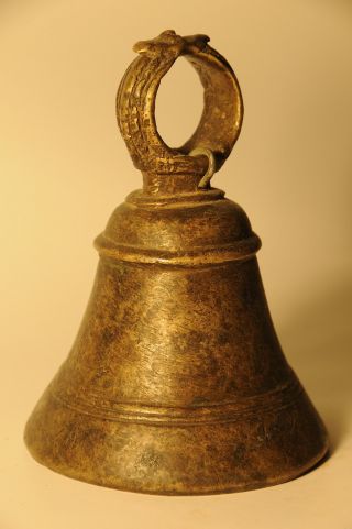 Alte Tibetische Glocke Votivglocke 13 Cm Tibet Nepal Bild