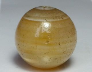 Ancient Large Banded Agate Bead (20.  3mm X 20.  3mm) Bild