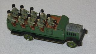 Militärfahrzeug Miniaturspielzeug Aus Holz,  Militärbus,  Soldaten,  Holzspielzeug Bild