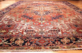 Ca.  90 Jahre Antiker Heriz - Kazak Orient Shirvan Serapi Teppich Old Rug Carpet Bild