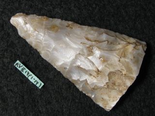 4400j.  A: Meisterlich Speerspitze Dolch Steinzeit Neolithikum Feuerstein Flint Bild
