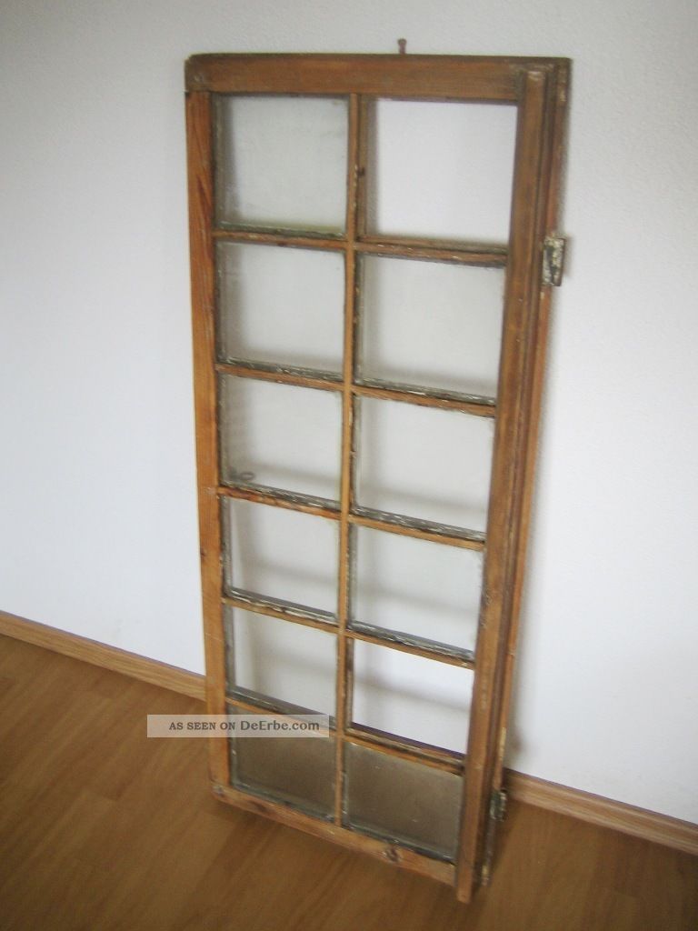 12er Sprossenfenster Holzfenster Oberlicht Bilderrahmen 107x45 Cm Kein
