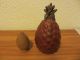 2x Ton Keramik Krippenei Ei Krippe Weihnachten Ostern Ananas Südamerika Krippen & Krippenfiguren Bild 1