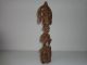 Afrikanische Kunst Skulptur Figur Alte Holzfigur Sitzend A.  Thron Deko Entstehungszeit nach 1945 Bild 2