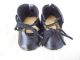 Alte Puppenkleidung Schuhe Vintage Black Laced Shoes Socks 40 Cm Doll 4 1/2 Cm Original, gefertigt vor 1970 Bild 2