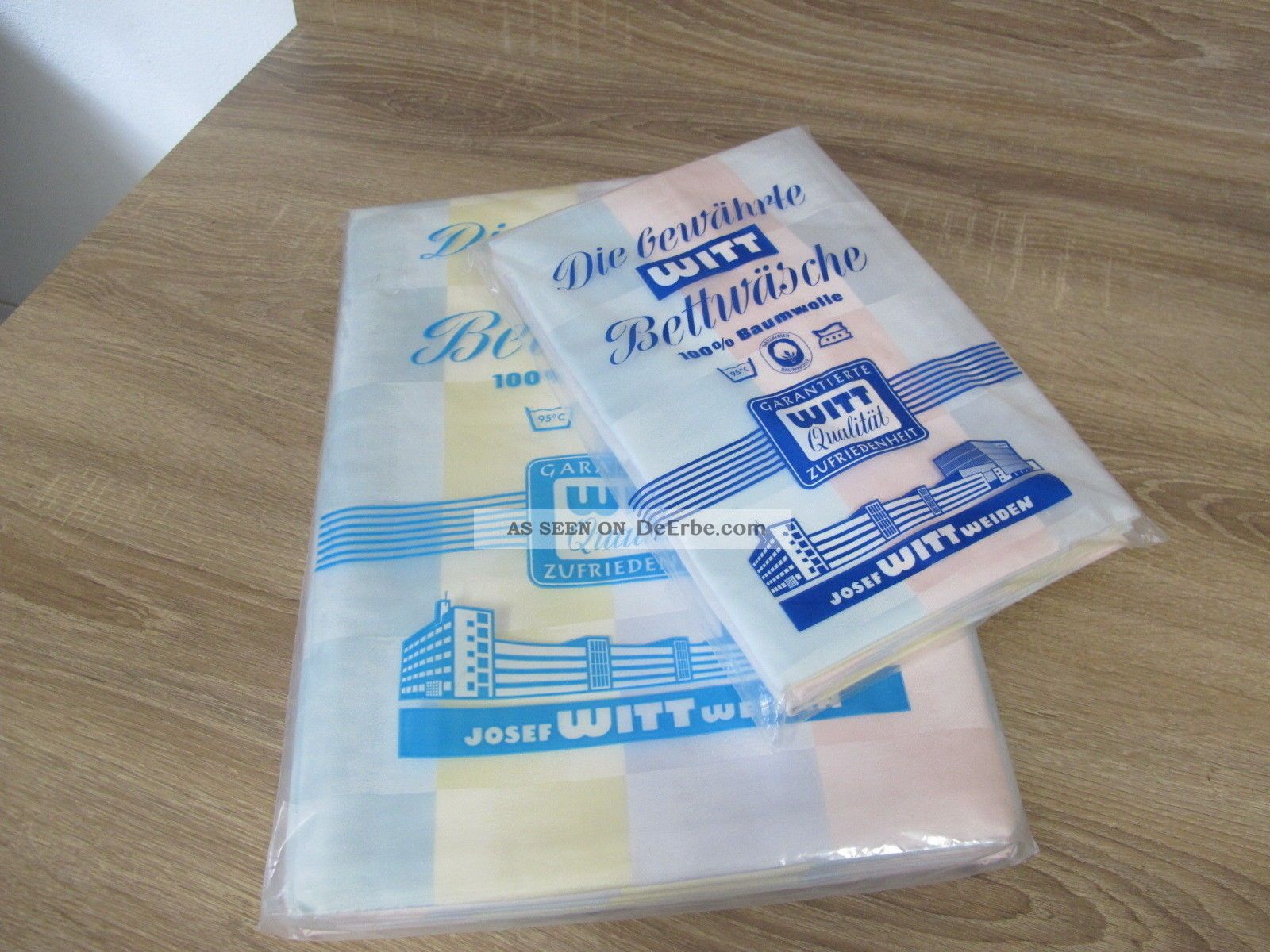 Witt Weiden Omas Aussteuer Bettwäsche 4 Teilig Unbenutzt Vintage X13 Weißwäsche Bild