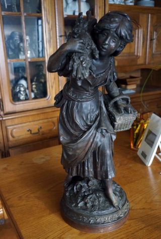 Figur Frau Frankreich Skulptur 10 Kg Bronze? Messing Bust Statue Bild