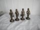4 Bronze Figuren Mit Instrumenten - Handarbeit Ca.  9 Cm. Ab 2000 Bild 4