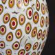 Schöne,  Feine Vase Aus Murano Glas Augenmurrine Opakweiß Rot Gelb Und Blau Glas & Kristall Bild 3